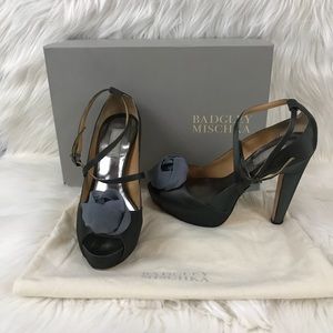 Authentic BADGLEY MISCHKA Halworth Heeled Sandals